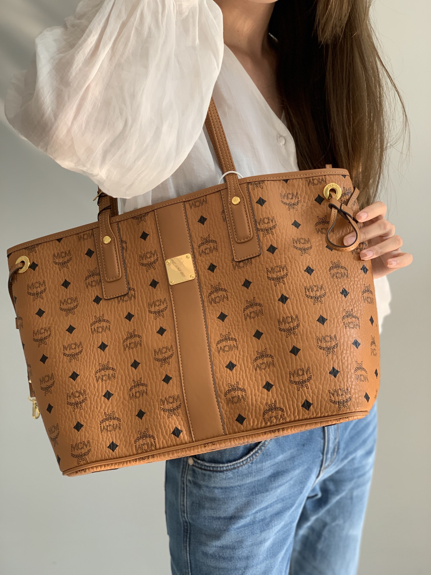 MCM - Tote bag for Woman - Brown - MMTAAKC02-CO