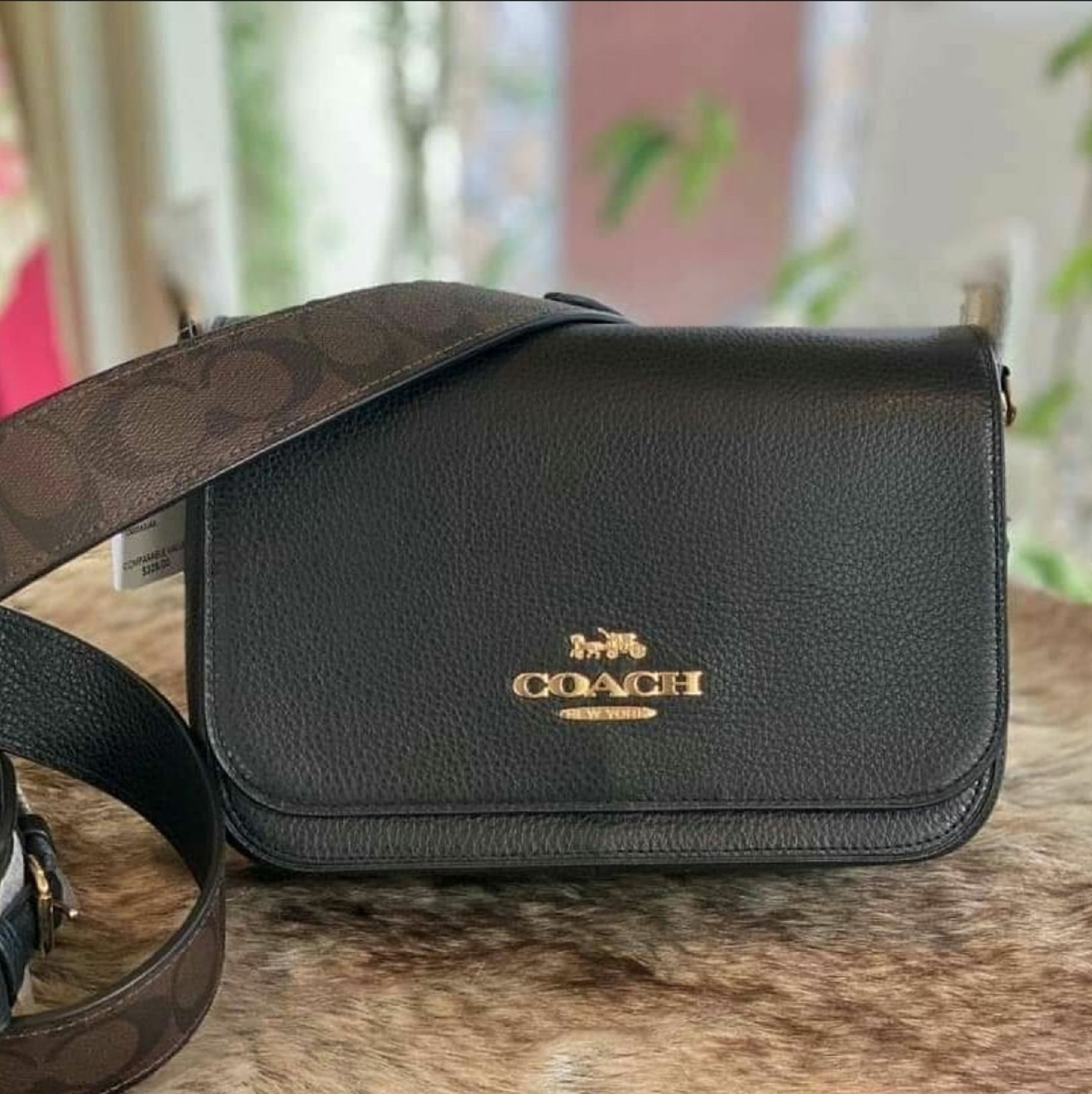 Coach F77979 Small Jes Messenger Pebble Leather with Signature