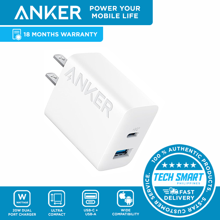 Chargeur pour téléphone mobile Anker nano chargeur rapide iphone 12 20 w,  piq 3. 0, chargeur usb c compact powerport iii pour iphone 12/12 mini/12  pro/12 pro max, galaxy, pixel 4/3