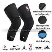 Black Knee Pad Shin Sleeves - Honeycomb Compression Kneepads