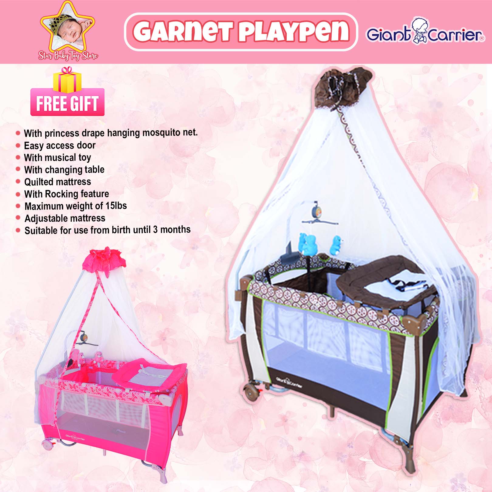 Giant carrier crib sm price on sale