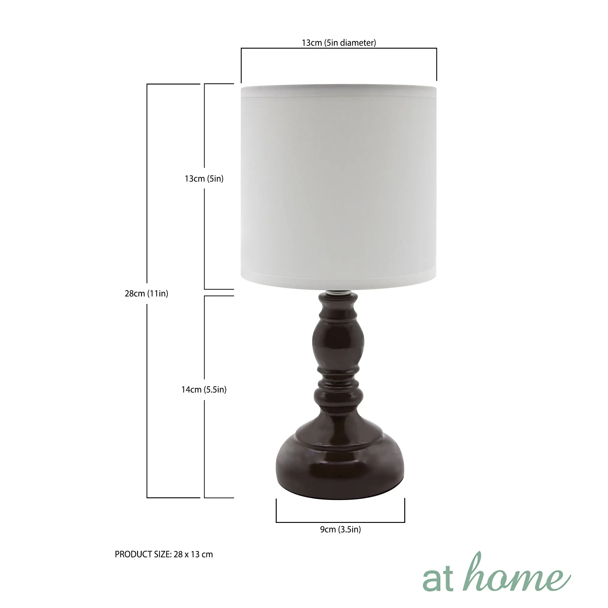 At Home Contemporary Ceramic Table Lamp 