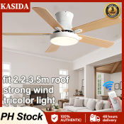 KASIDA 5-Blade Ceiling Fan with Remote and LED Light