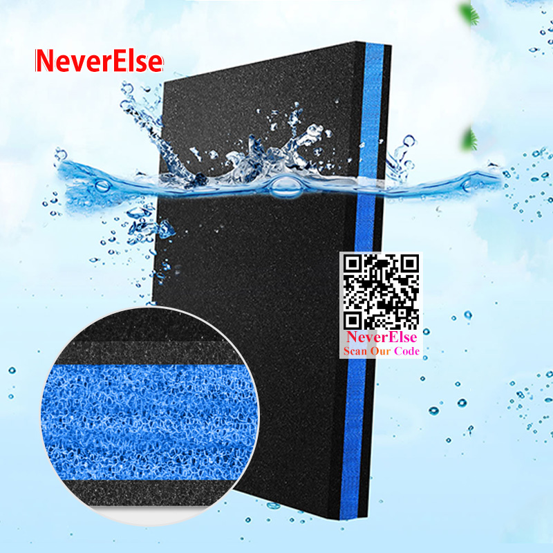 3 lớp Bộ lọc bể cá bể cá Bọt biển Không có keo Bọt bông sinh hóa Bông lọc nước bể cá Phụ kiện Bọt biển sinh học