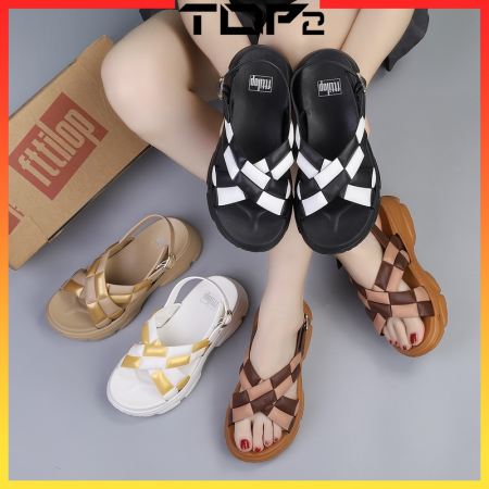 36-40 Fttilop New Korean Fashion Slides Strap Flats Sandals for women Thick Bottom