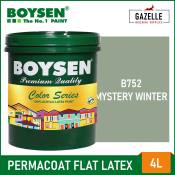 Boysen Permacoat Flat Latex Mystery Winter B752 Paint (4L)