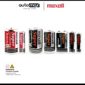 Maxell Manganese Dry Cell Batteries for Various Electronic Devices