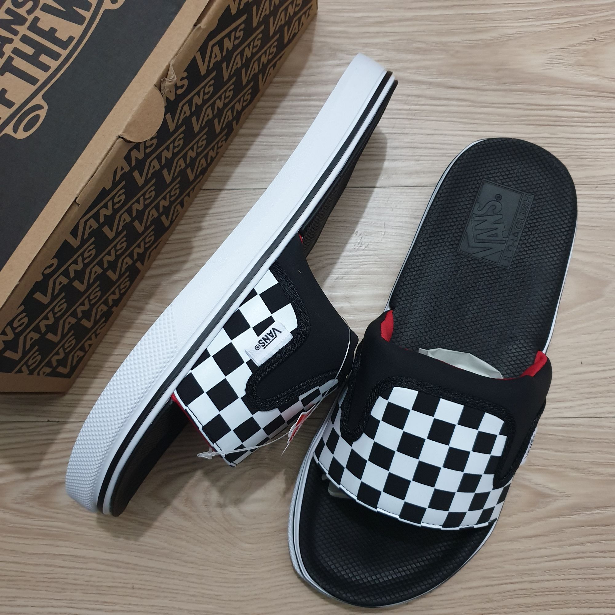 Buy VANS Checkerboard Slide-On Sandals Online | ZALORA Malaysia