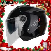 HNJ 717 half face helmet for motorcycle Dual Visor Men's