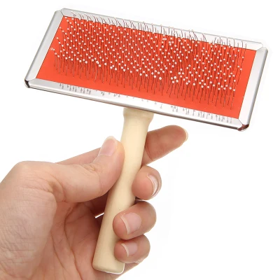 【In Stock】Pet Comb Brush Removal Comb Grooming Cats Hair Remove Selfcleaning Flea Comb for Dogs Grooming Toll Automatic Hair Brush Trimmer (4)