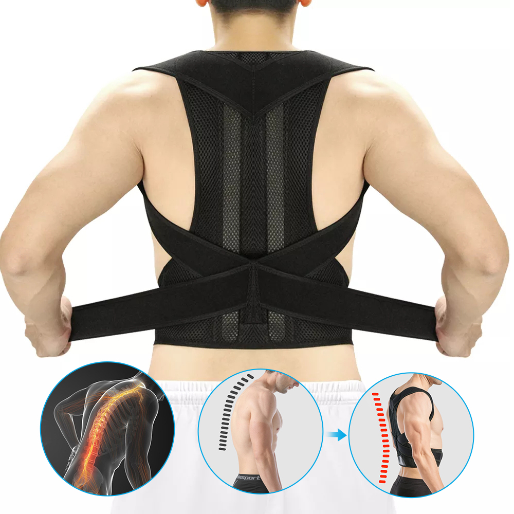 HATHA Adjustable Posture Corrector Shoulder Lumbar Brace Support