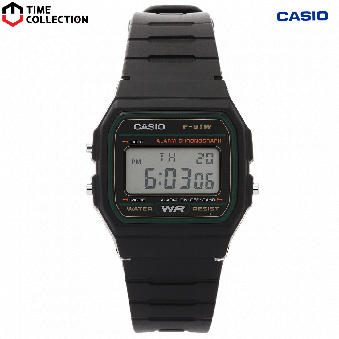Casio Digital F-91W-1DG Watch for Women w/ Year Warranty