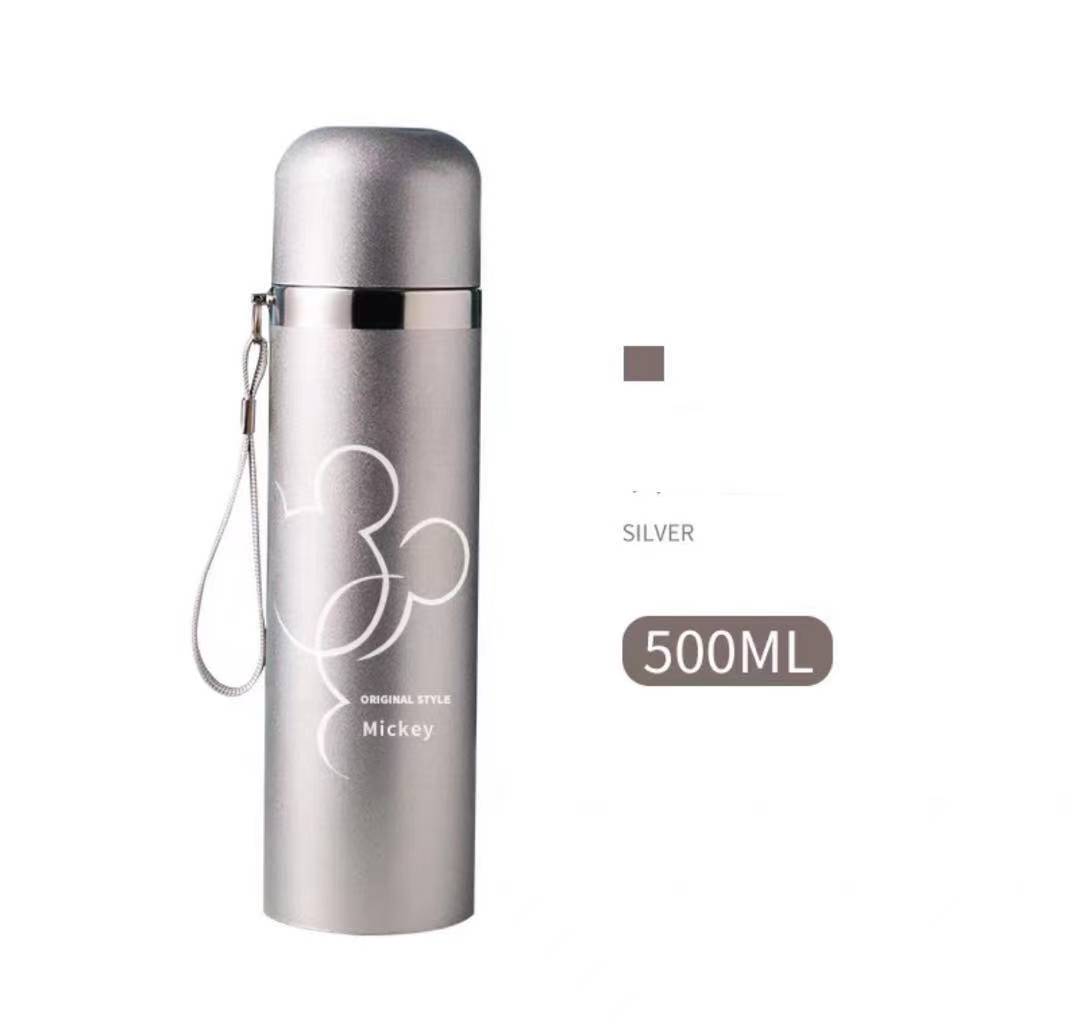 Mickey Mouse Stainless Steel Water Bottle with Clip