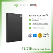 Seagate Backup Plus Slim 1TB/2TB External HDD with Warranty