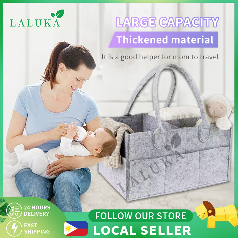 Baby Diaper Caddy Large Organizer Tote Bags Portable Holder Bag Car Travel Nursery Essentials