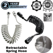 Retractable Spring Hose for Bidet Toilet Sprayer, 1.5M/2M