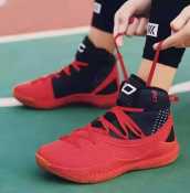 Under Armour Curry 5 Red/Black High Tops Basketball Shoes