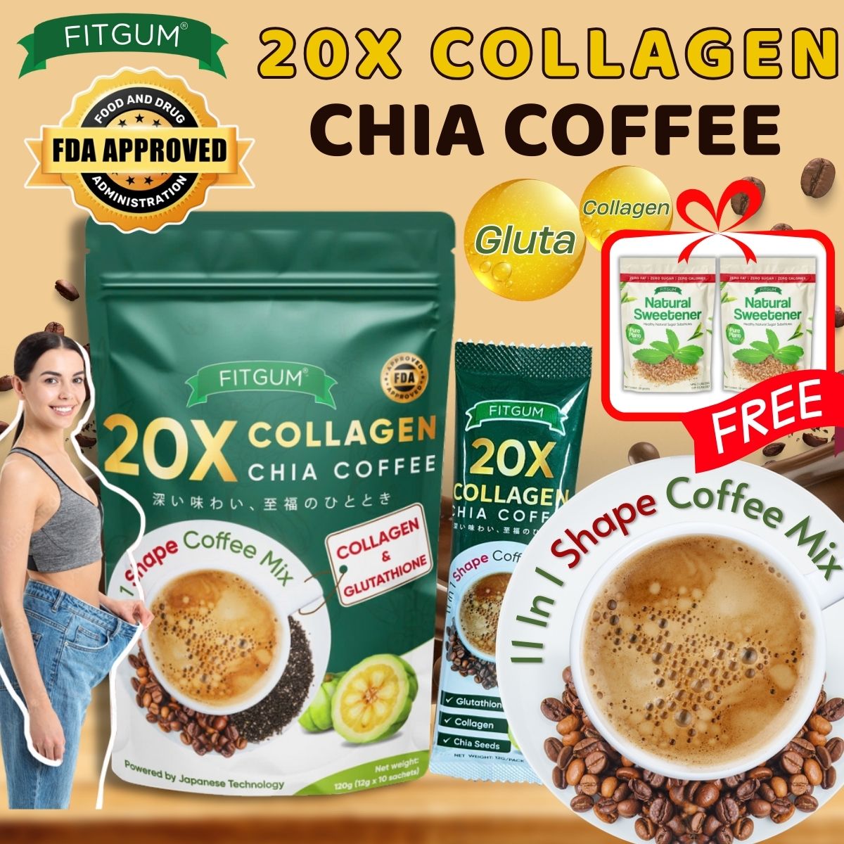 Shop 5in1 Lishou Slimming Coffee online | Lazada.com.ph