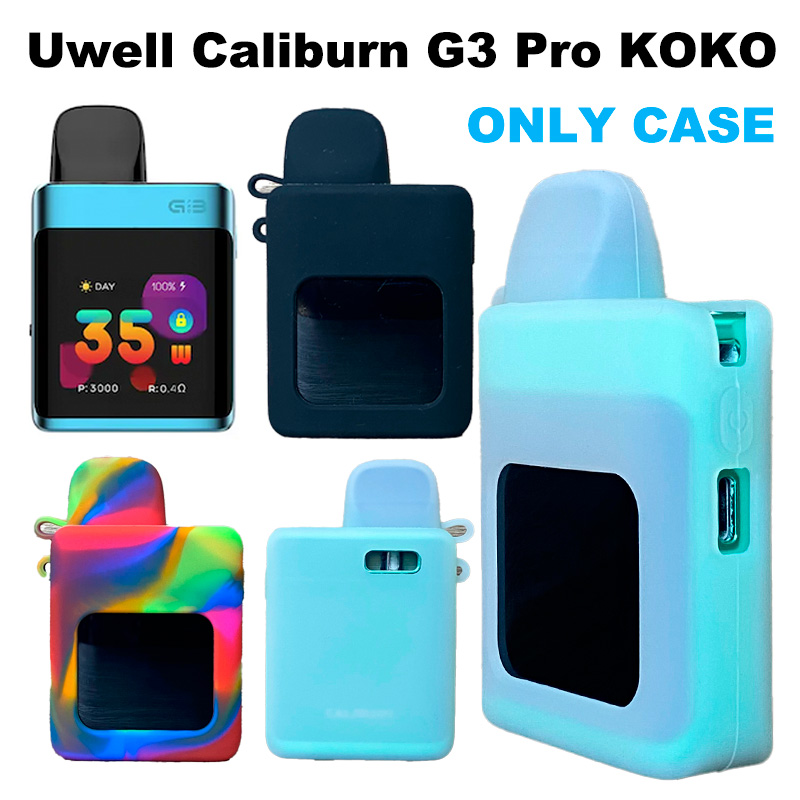 uwell caliburn g3 pro case Uwell Caliburn G3 Pod Kit Vape Protective Silicone Case Durable Skin, Sleeve,  Cover, Wrap, Gel, Case, Sleeves