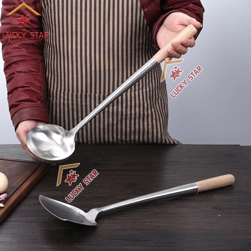 Stainless Flat Ladle Syanse Durable Kitchen Utensil For Cooking