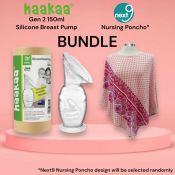 Haakaa Gen 2 Breast Pump 150mL + Nursing Poncho Bundle