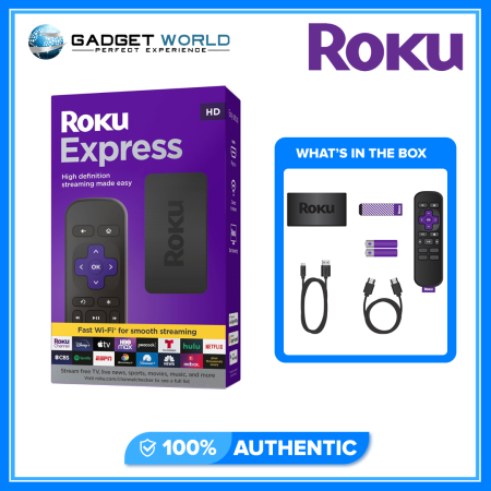 Roku Express 3960R Media Player with Remote, Black