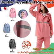 Waterproof raincoat for women and men, ideal for motorcycle riders