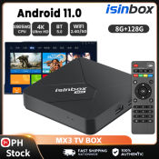 iSinbox 5G Android TV Box with Wifi, 4K, Remote Control