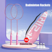 2pc Badminton Racket Set with Carrying Bag, 