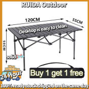 Portable Folding Camping Table Set - Outdoor Carbon Steel