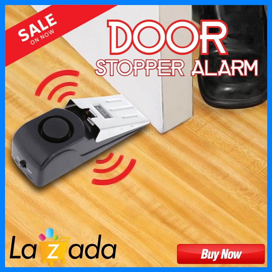 Portable Wireless Door Stop Alarm - 120dB Security Alert