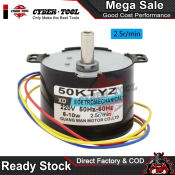 50KTYZ 220V 10W Synchronous Motor, 2.5 RPM Gear Reduction