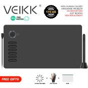 VEIKK A15PRO Digital Drawing Tablet with Battery-Free Pen