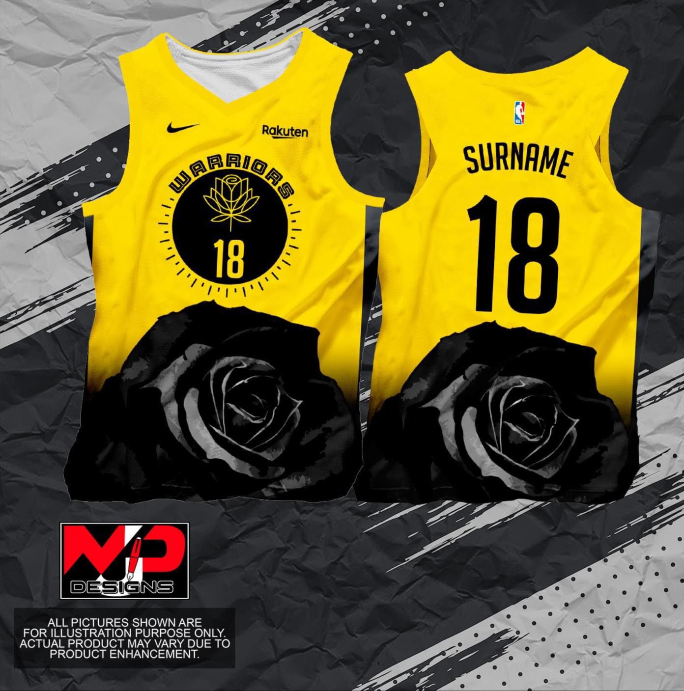 GOLDEN STATE WARRIORS FULL SUBLIMATION - Jeddah NBA Jersey