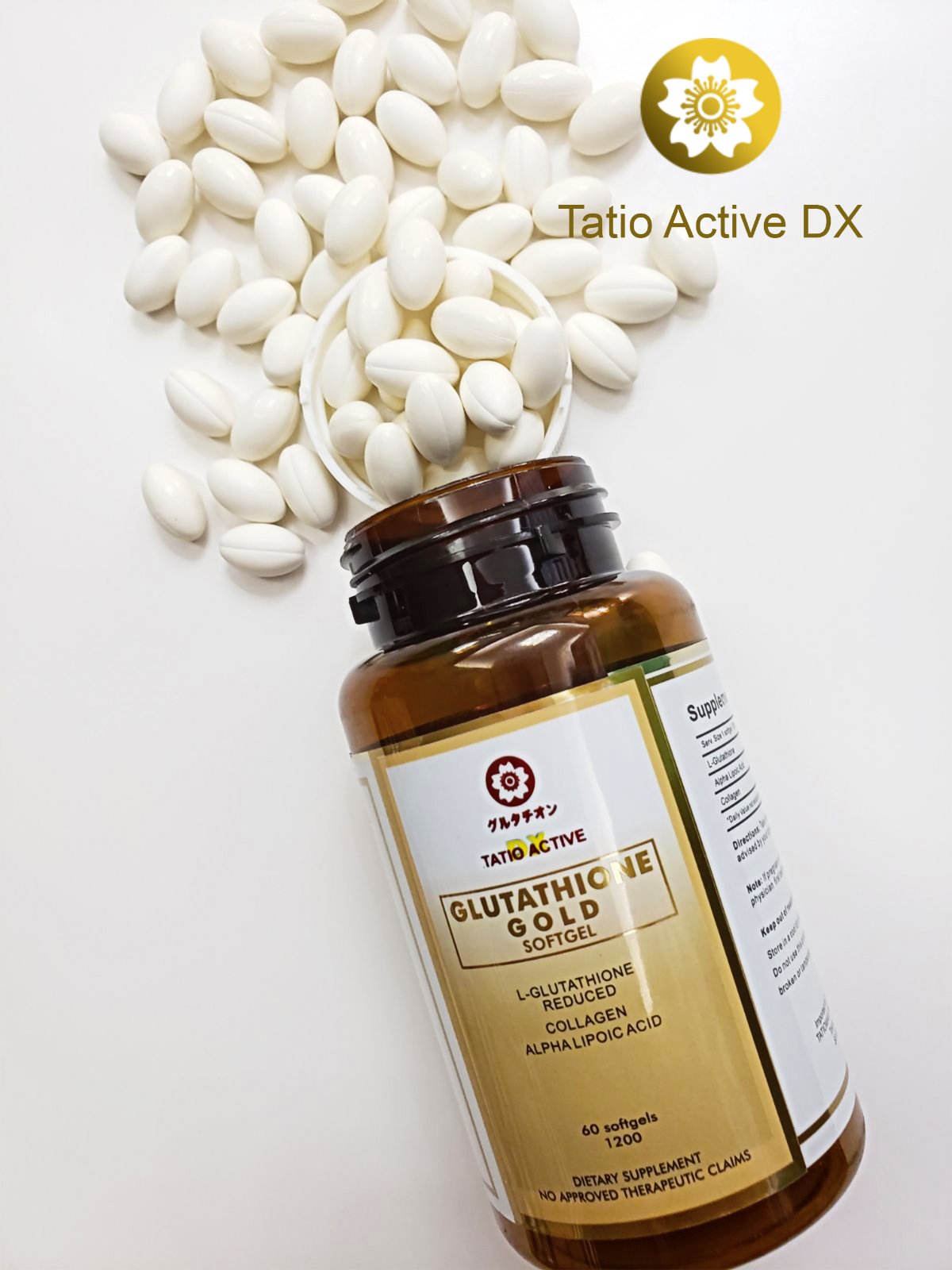 Tatio Active Dx Glutathione Gold 1200mg Softgel