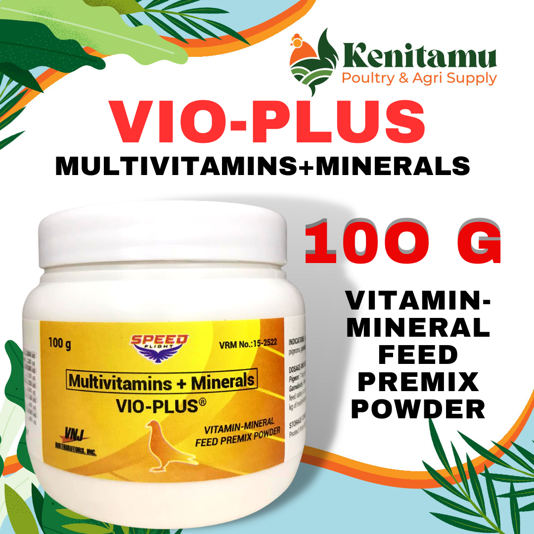 VIO-PLUS MULTI-VITAMINS+MINERALS (VITAMIN-MINERAL FEED PREMIX POWDER) 100G  | Lazada PH