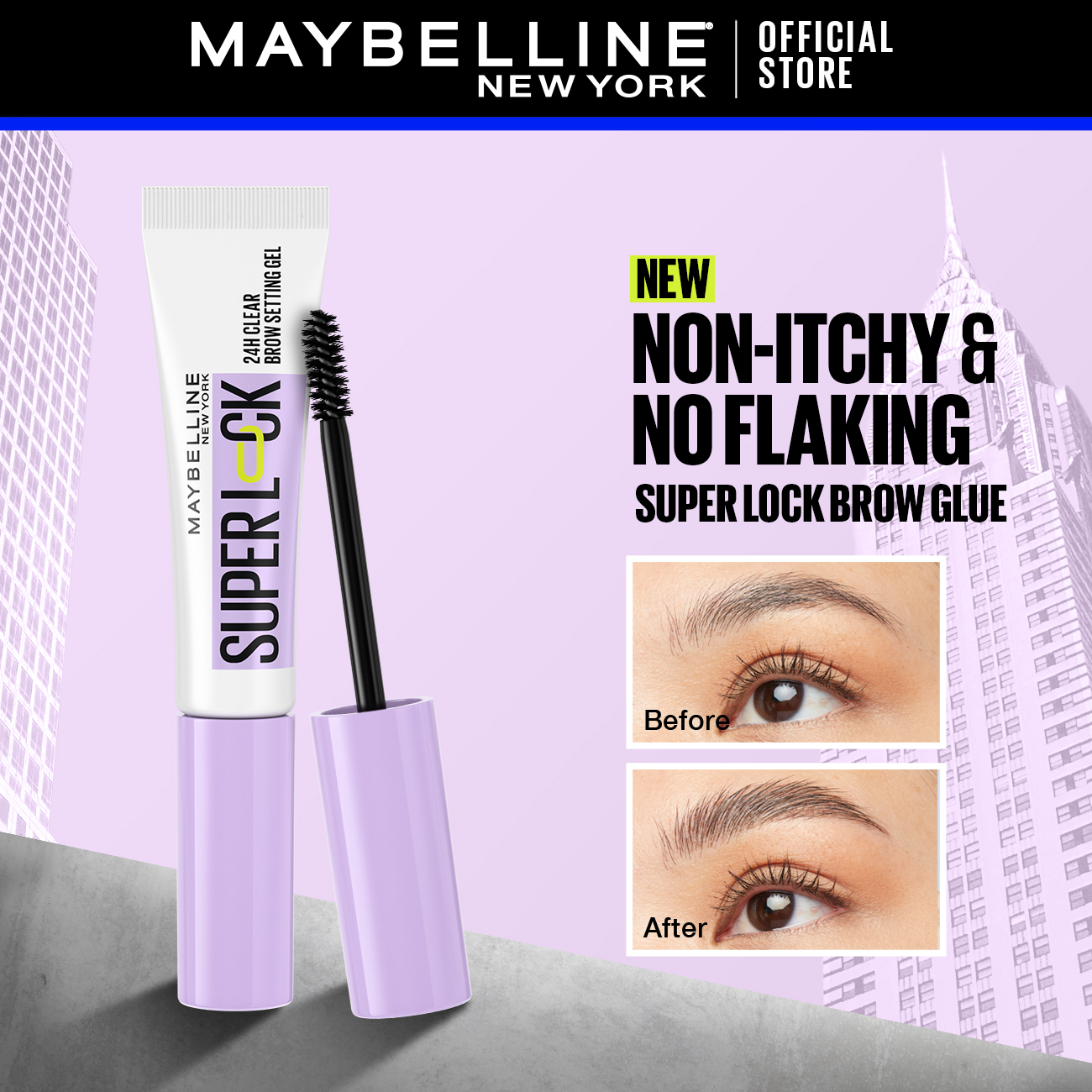 Discount on Maybelline  shoes - SKU: Maybelline Superlock Brow Glue 24H Long-Lasting, Clear Gel, Lightweight, Flakeproof, Non-Itchy