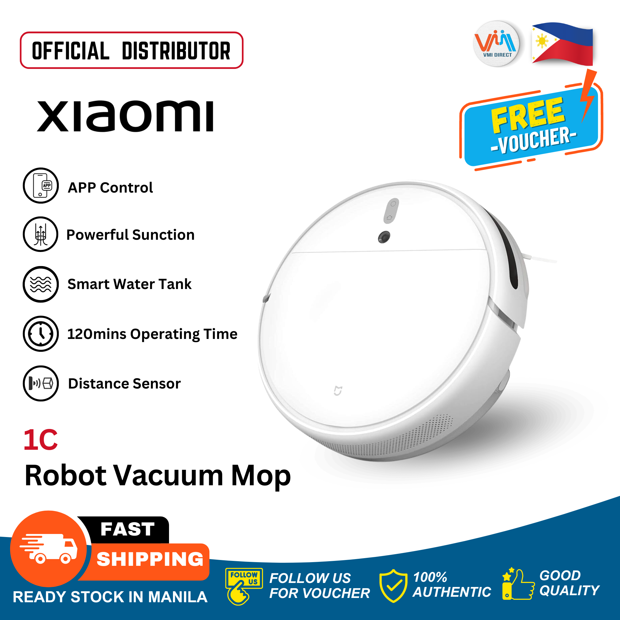 Xiaomi Mop STYTJ02YM Robot Vacuum Cleaner Automatic Sweeping