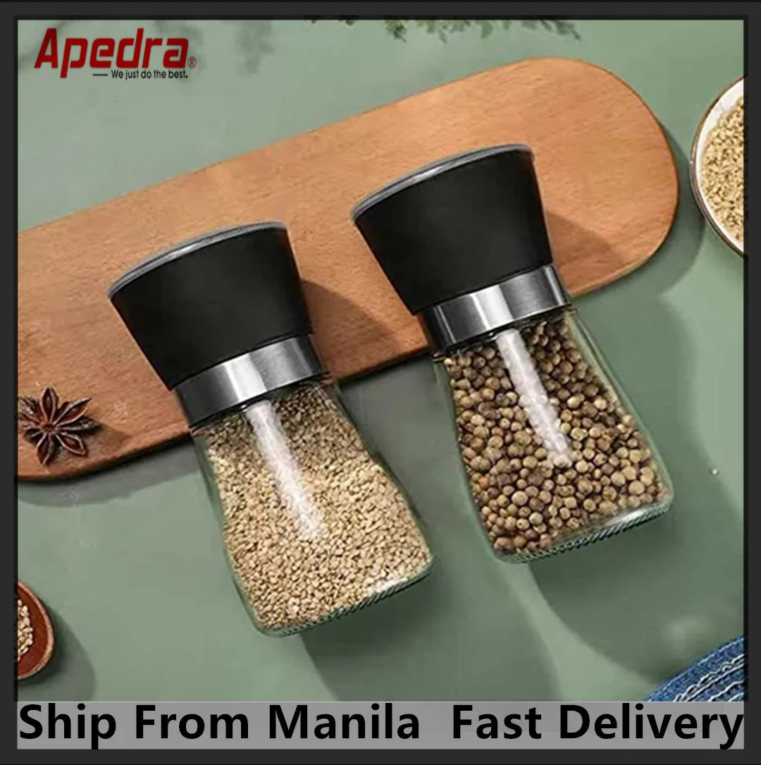 Black Electric Salt And Pepper Grinder, Household Spice Dispenser Container  With Ceramic Grinding Mechanism For Himalayan And Sea Salt, Pepper, Spices,  And Herbs