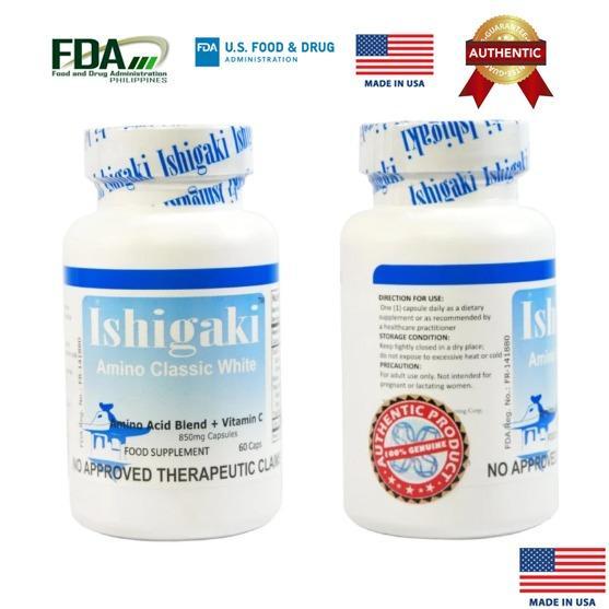 Ishigaki Classic Glutathione 60 Capsules - Whitening Amino Acid Blend + Vitamin C Supplement Ishigaki Classic Glutathione 60 Capsules - Whitening Amino Acid Blend + Vitamin C Supplement