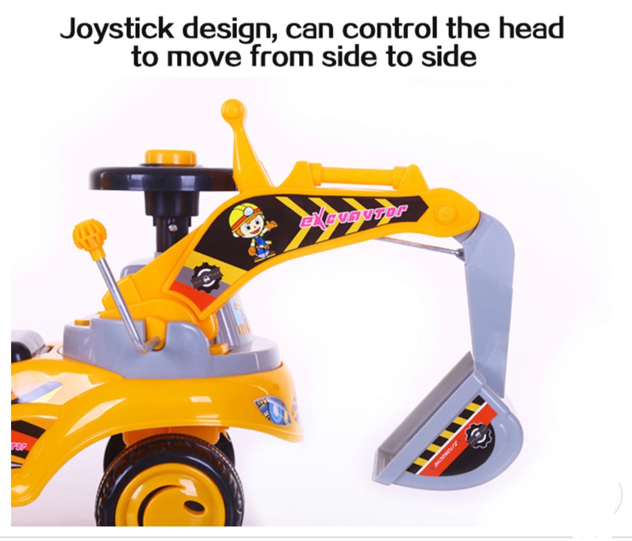 Excavator children can sit and excavator toy car boy large