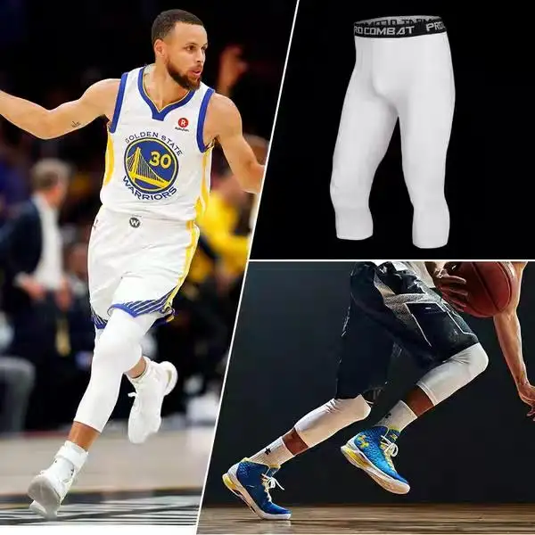 white compression pants basketball