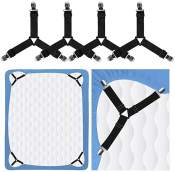 Adjustable Bed Sheet Corner Straps - 4 Pack Grippers