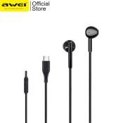 Awei PC-1T Type-C Earphones with Mic and Explosive Bass