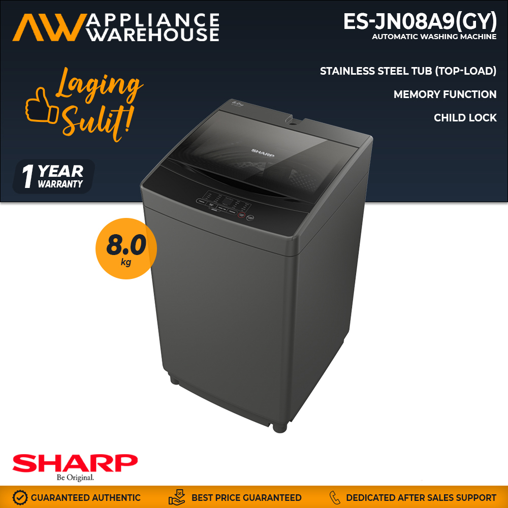 sharp washing machine es jn08a9