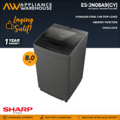 Sharp 8.0 Kg Top Load Washing Machine