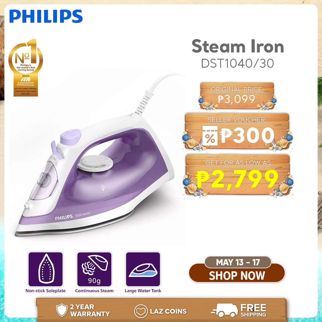 PHILIPS 2000W Steam Iron with Non-Stick Soleplate and Calc Clean
