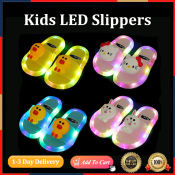 Kids LED Luminous Slippers for 2-8 Year Olds