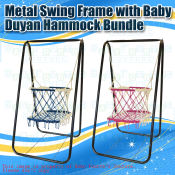 Metal Swing with Baby Hammock Bundle