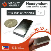 Neodymium Magnet - N42, Super Strong, Square Bar Magnet Manila